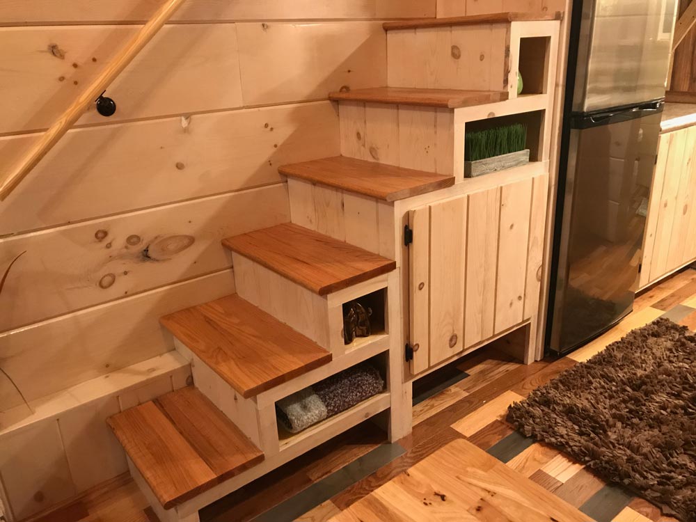Storage Stairs - California Red by Incredible Tiny Homes