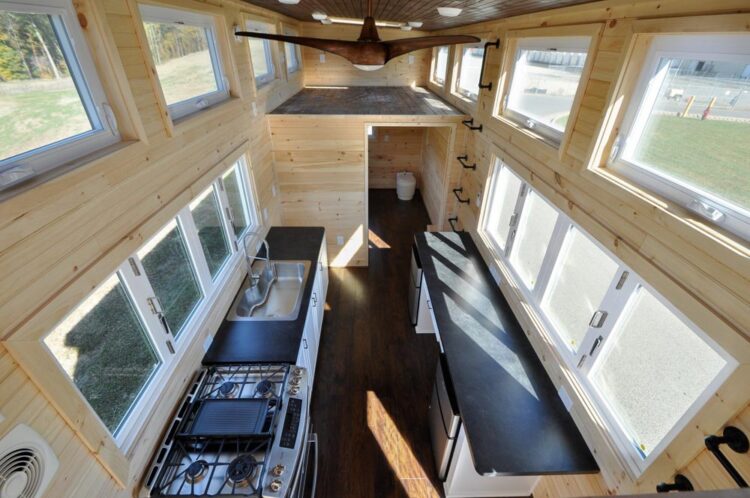 Galley Kitchen - Hillside by Tiny House Building Company