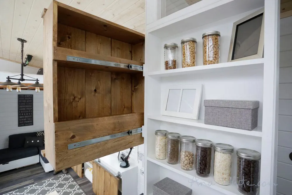 Slide-Out Cupboard - Rustic Modern by Ana White