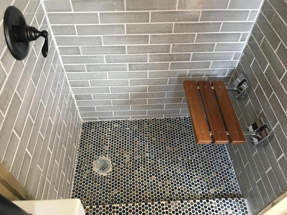 Tile Shower - Workshop & Golf Tees by Backcountry Containers