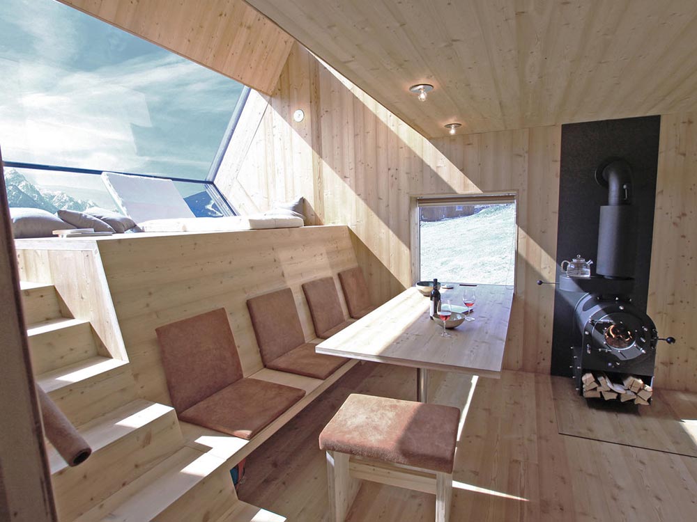 Cantilevered Table - Ufogel Tiny House