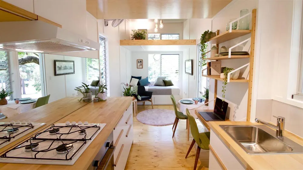 Galley Kitchen - Swallowtail by The Tiny House Company