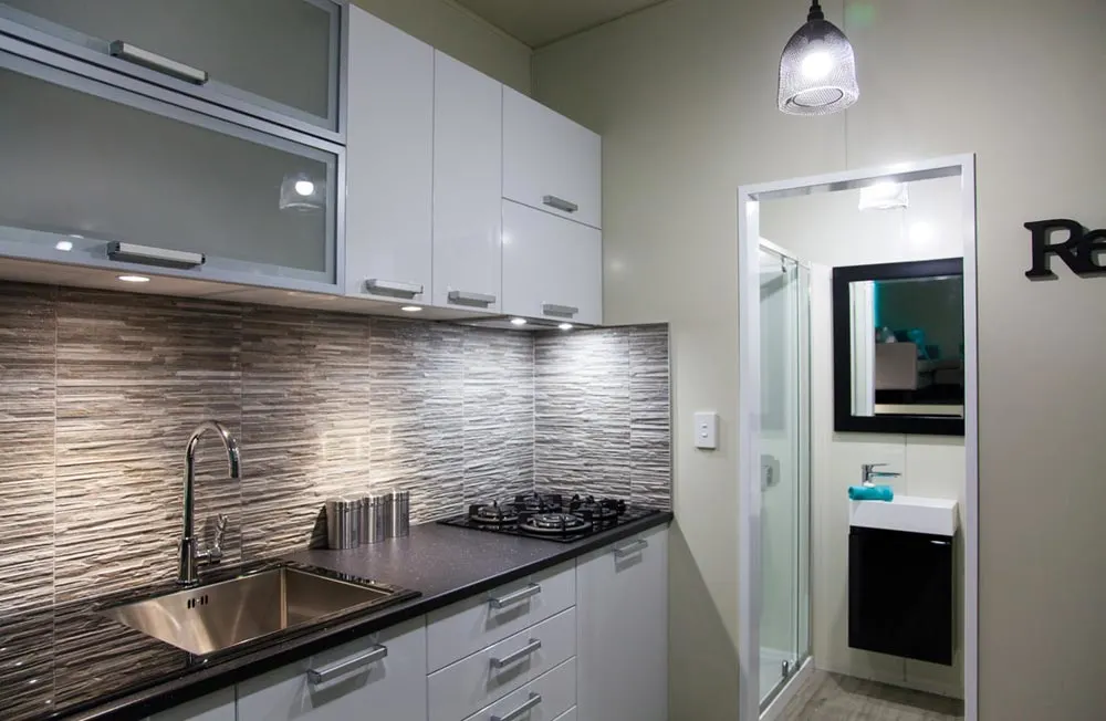 Modern Kitchen - Custom Tiny by Absolute Tiny Houses NZ