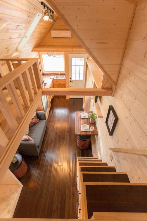 Aerial View - Porchlight by Hideaway Tiny Homes