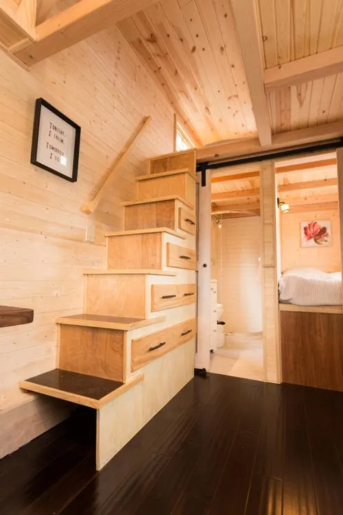 Storage Stairs - Porchlight by Hideaway Tiny Homes