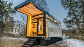 This Tiny Home Has a Greenhouse and a Porch Swing - The Elsa from Olive  Nest Tiny Homes