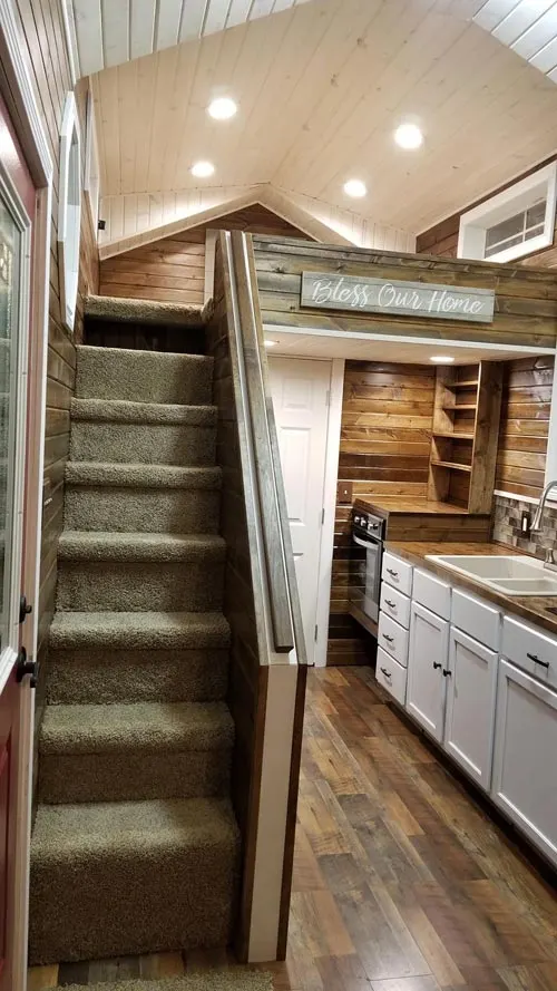 Carpeted Stairs - Islander by Titanium Tiny Homes