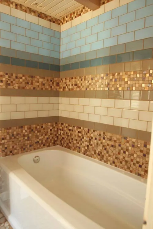 Tile Shower - Judy Blue Eyes by SimBLISSity Tiny Homes