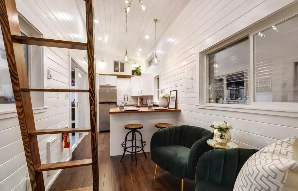 Living Room & Kitchen - Mint Loft #7 by Mint Tiny Homes