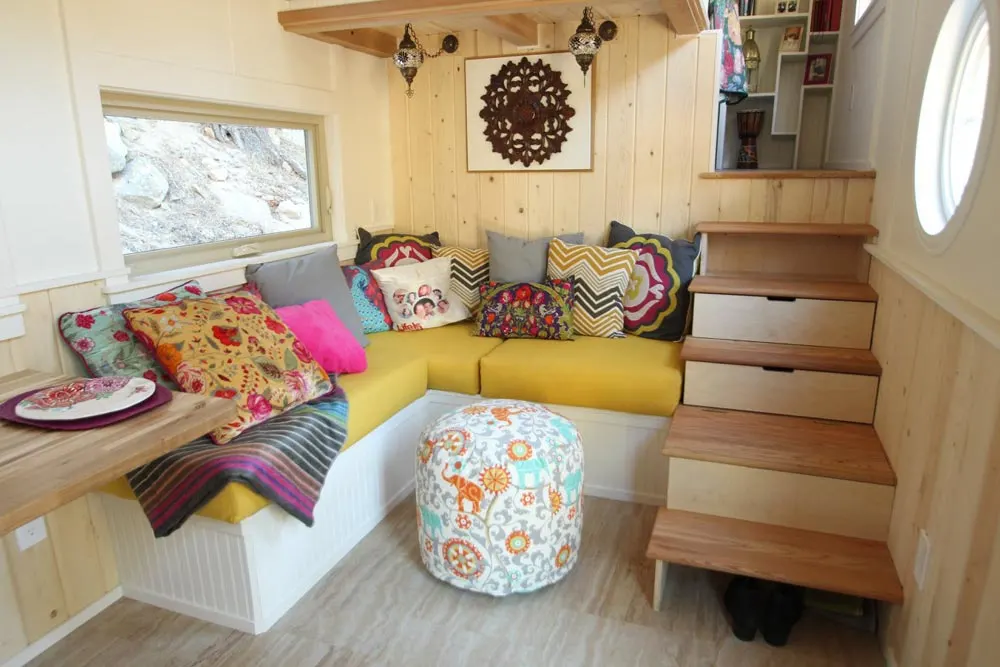 Built-In Couch - Valhalla by SimBLISSity Tiny Homes