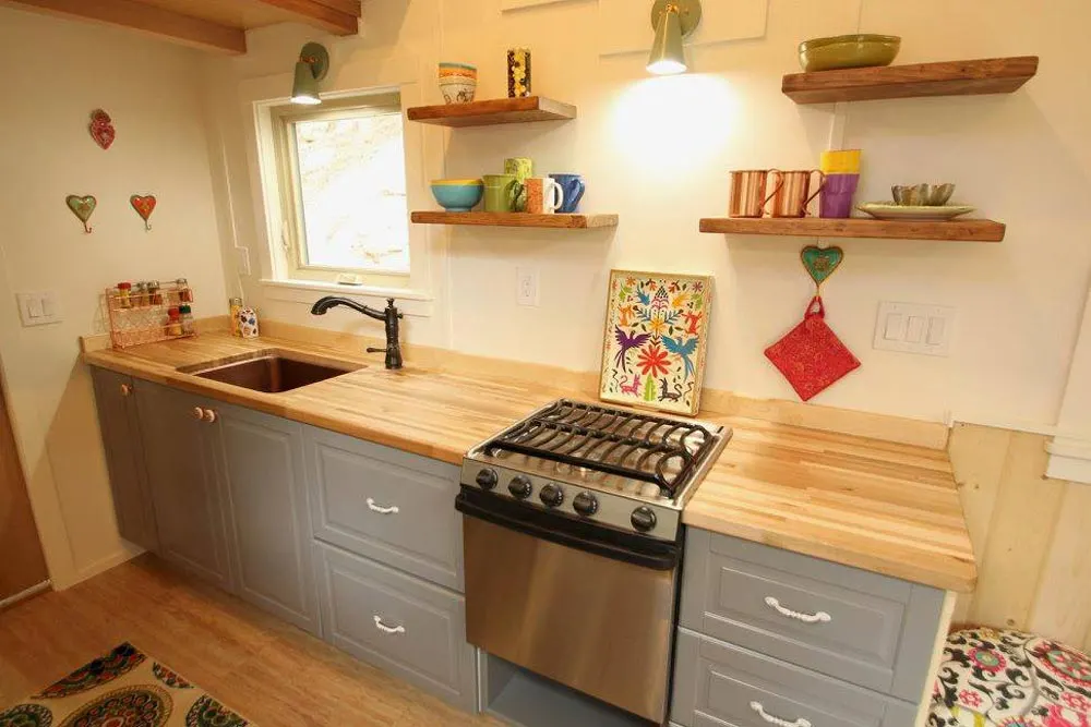 Galley Kitchen - Valhalla by SimBLISSity Tiny Homes