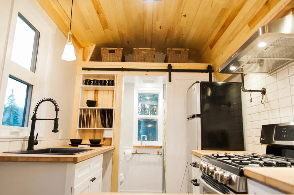 Kitchen & Bathroom - Aspen by Borealis Tiny Homes