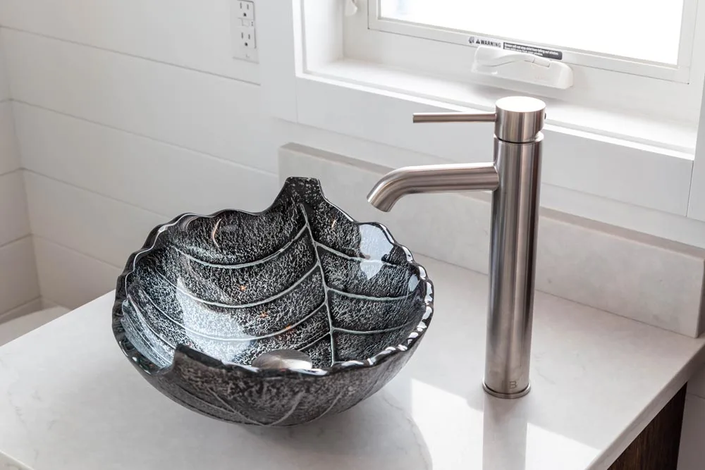Leaf Vessel Sink - Modern Take Four by Liberation Tiny Homes
