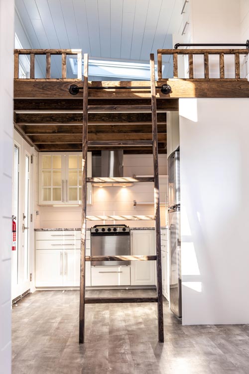 Kitchen & Loft Ladder - Modern Take Four by Liberation Tiny Homes