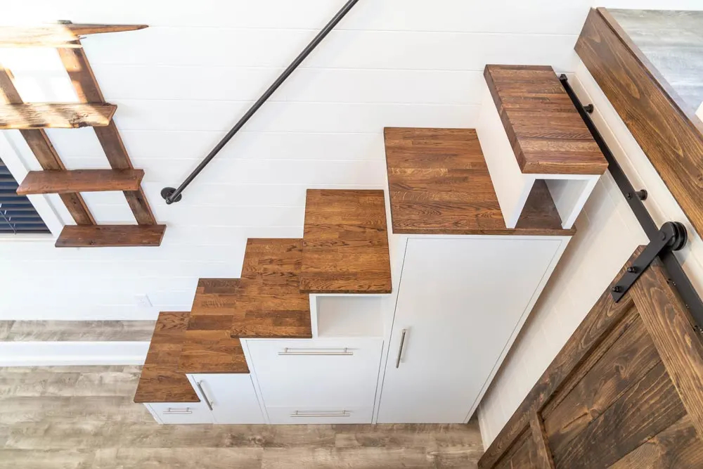 Storage Stairs - Modern Take Four by Liberation Tiny Homes