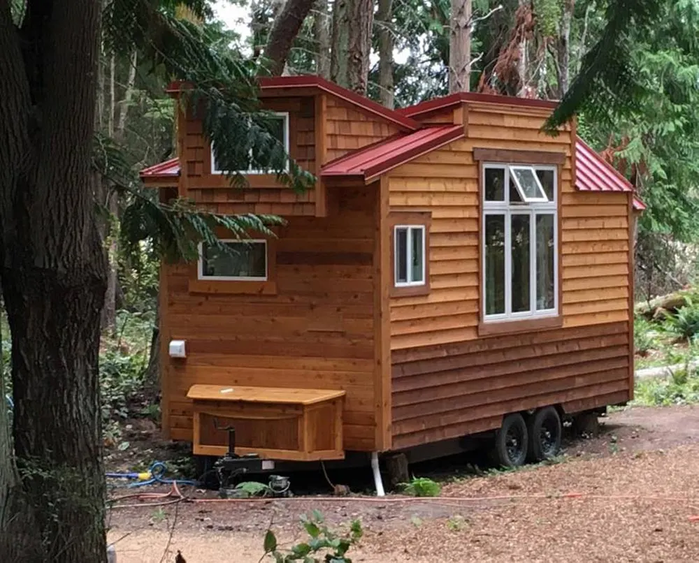 Cedar Exterior - Unique Craftsmen Tiny House