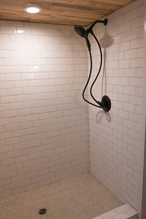 Tile Shower - Urban Kootenay 28' w/ XL Dormer by TruForm Tiny