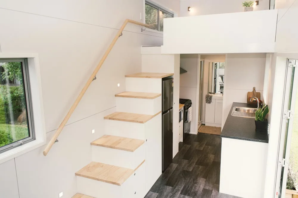 Storage Stairs - Buster Tiny House by Build Tiny
