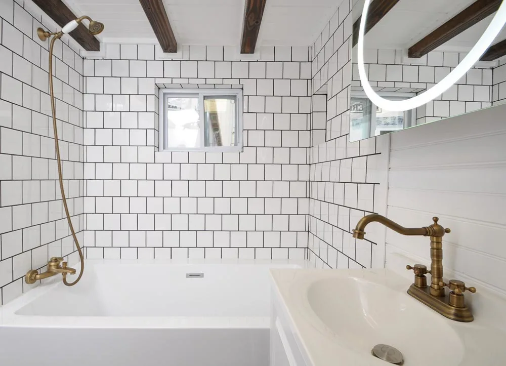 Tile Shower - Edsel by Tiny House Building Company