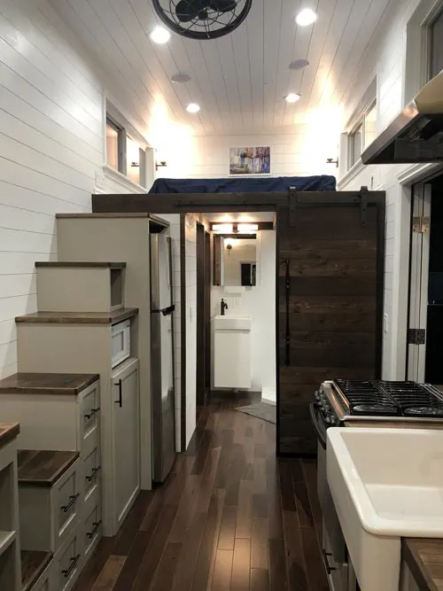 Stairs & Loft - White House by Sun Bear Tiny Homes