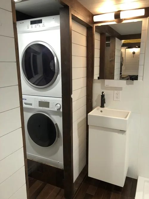 Washer & Dryer - White House by Sun Bear Tiny Homes
