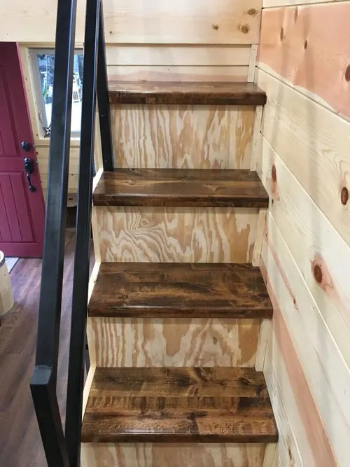 Alder Stair Treads - New Beginning by Rafter B Tiny Homes