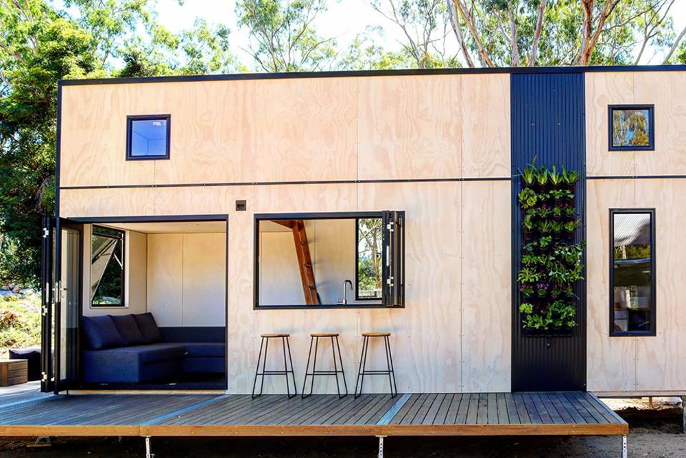 Exterior w/ Deck - Showcase by Sowelo Tiny Houses