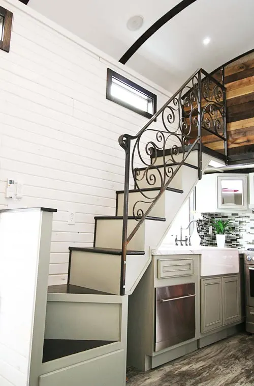 Stairs Railing - Family-Friendly Carpathian by Tiny Idahomes