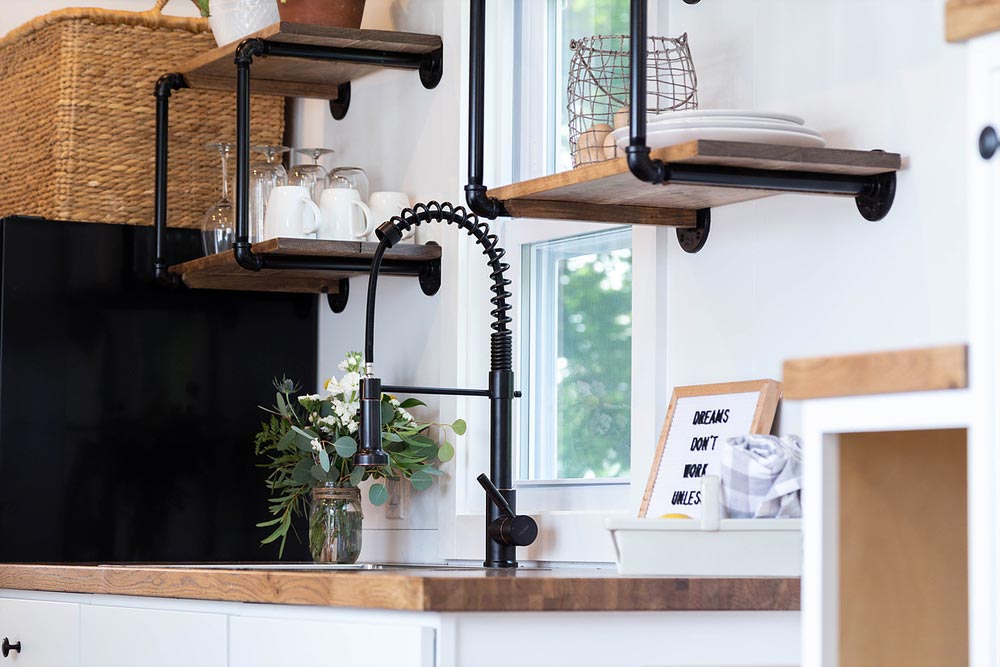 Open Shelving - Rumspringa by Liberation Tiny Homes