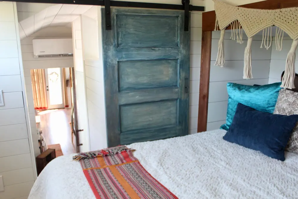 Bedroom Barn Door - Bohemian Bungalow by Hill Country Tiny Houses