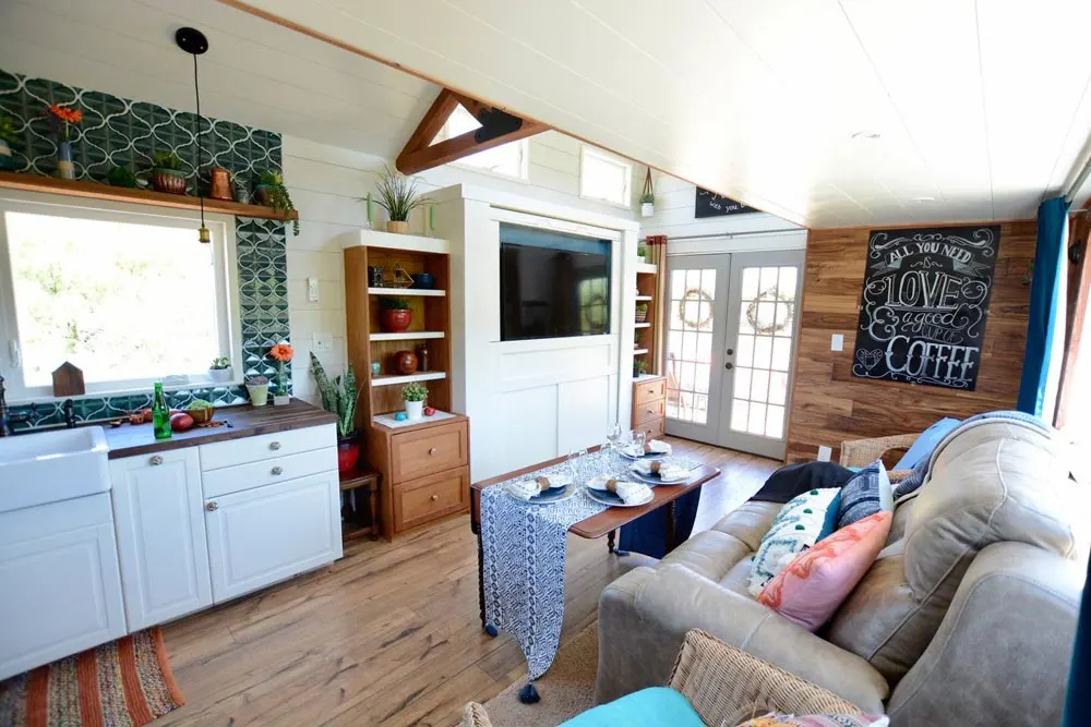 Living Room - Bohemian Bungalow by Hill Country Tiny Houses