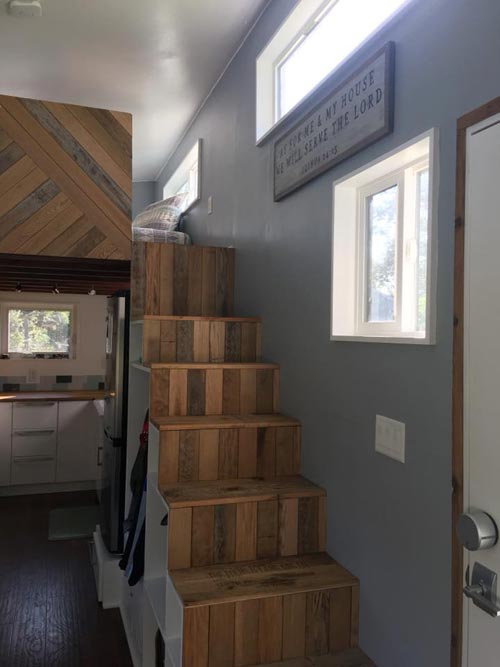Wood Stairs - Expedition by Maverick Tiny Homes