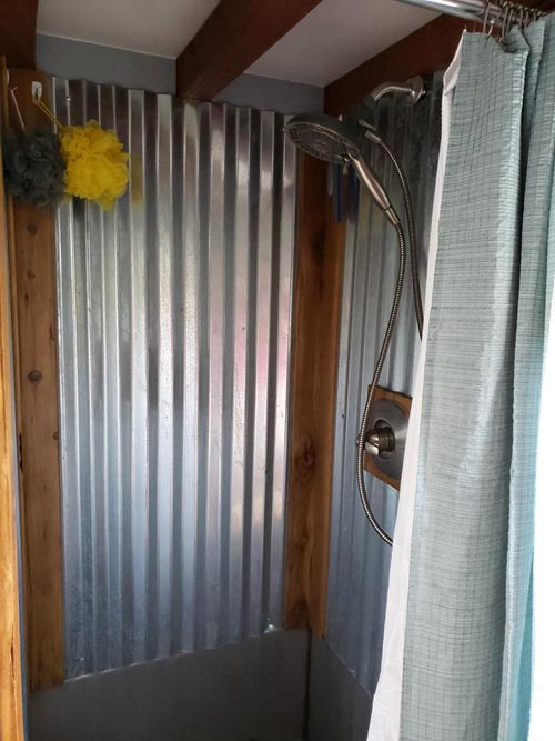 Metal Shower Surround - Expedition by Maverick Tiny Homes
