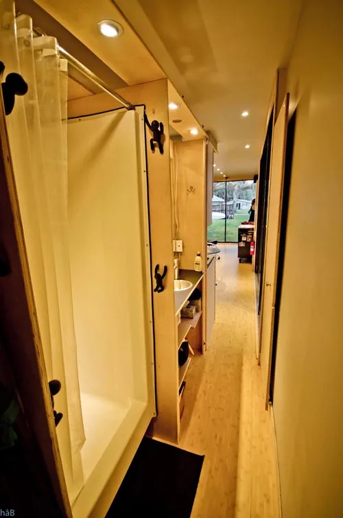 Hallway - hâB Shipping Container Tiny Home
