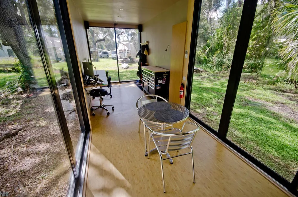 Living Area - hâB Shipping Container Tiny Home
