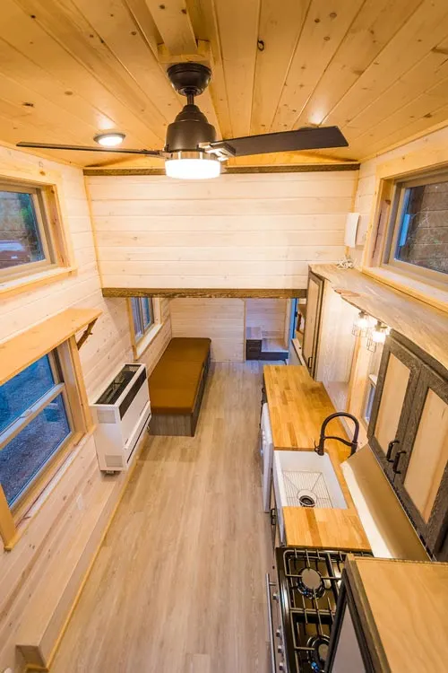 Aerial View - Heather's 37' Gooseneck Tiny House by Mitchcraft Tiny Homes