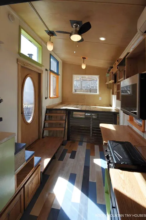 Reclaimed Flooring - Tandy by Rocky Mountain Tiny Houses