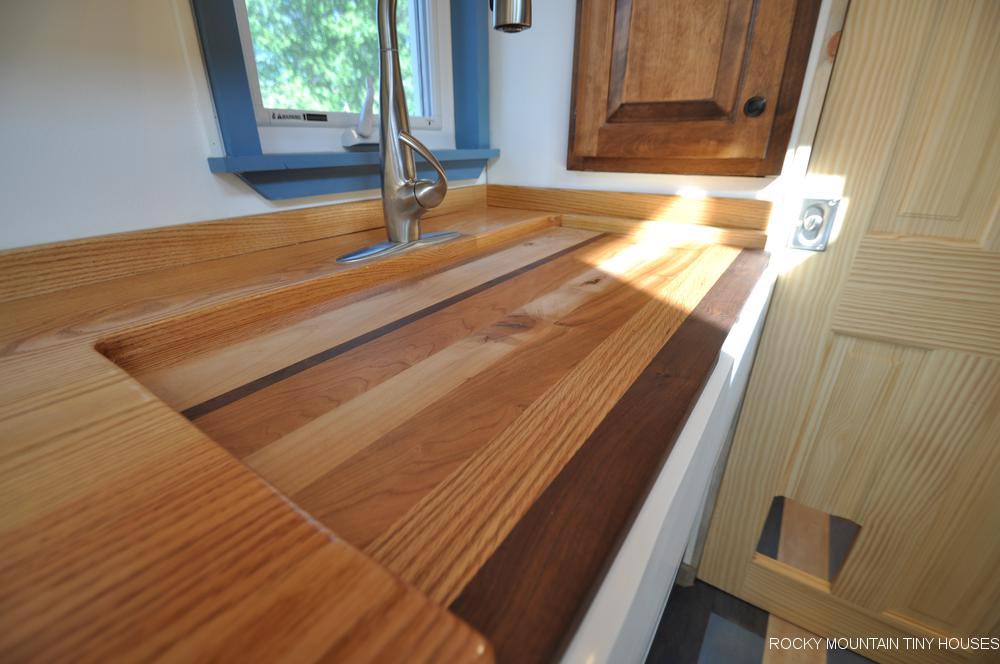 Oak Butcher Block Counter - Tandy by Rocky Mountain Tiny Houses