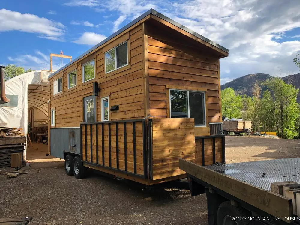 Folding Deck - Ad Astra by Rocky Mountain Tiny Houses