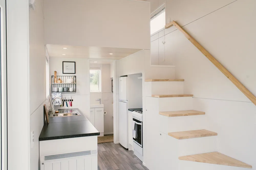 Archer Tiny House By Build, How To Build Tiny House Storage Stairs
