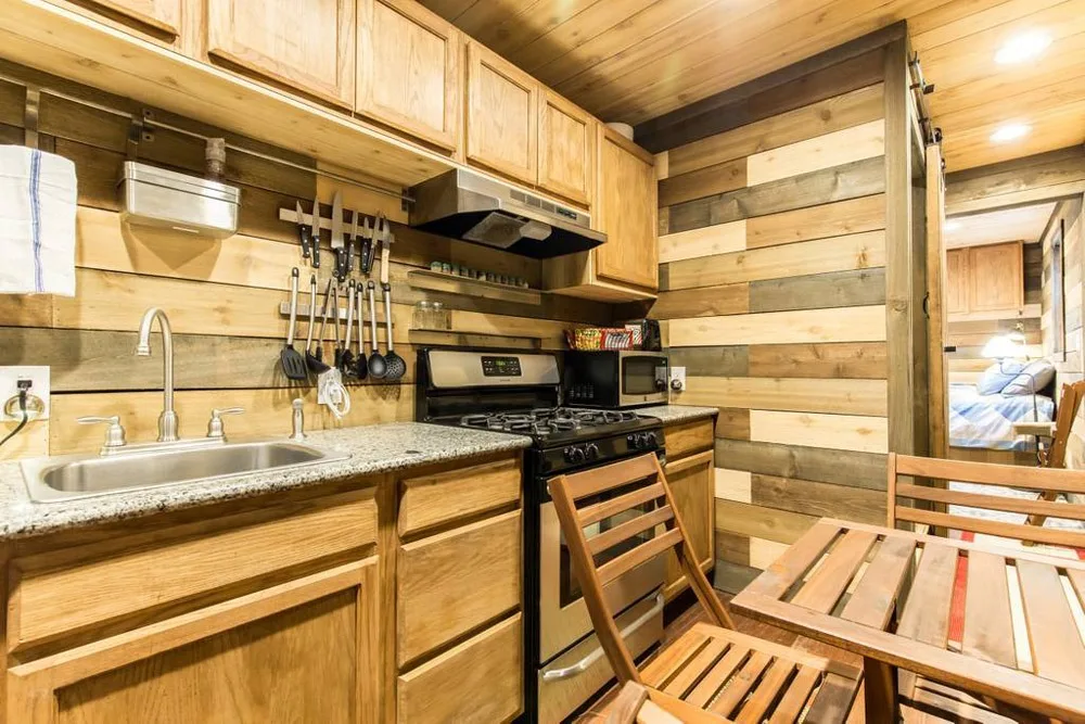 Kitchen & Dining - Blue Steel Tiny Container Home