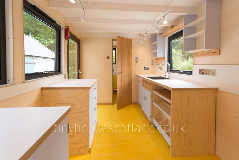 Kitchen & Bathroom - NestPod by Tiny House Scotland