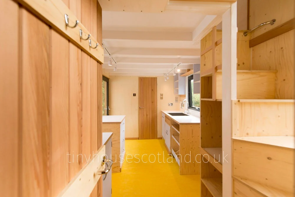 Marmoleum Flooring - NestPod by Tiny House Scotland