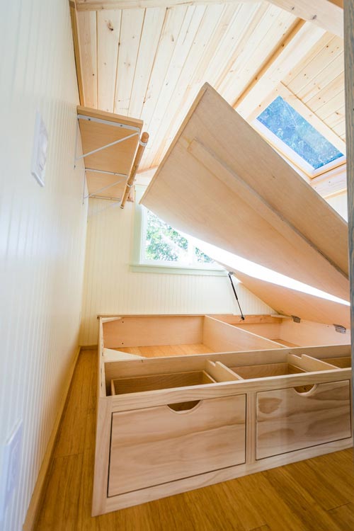 Master Bedroom - KerriJo's Tiny House by MitchCraft Tiny Homes