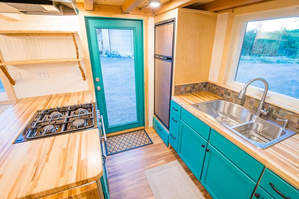 Kitchen Entry - Laura's Tiny House by MitchCraft Tiny Homes