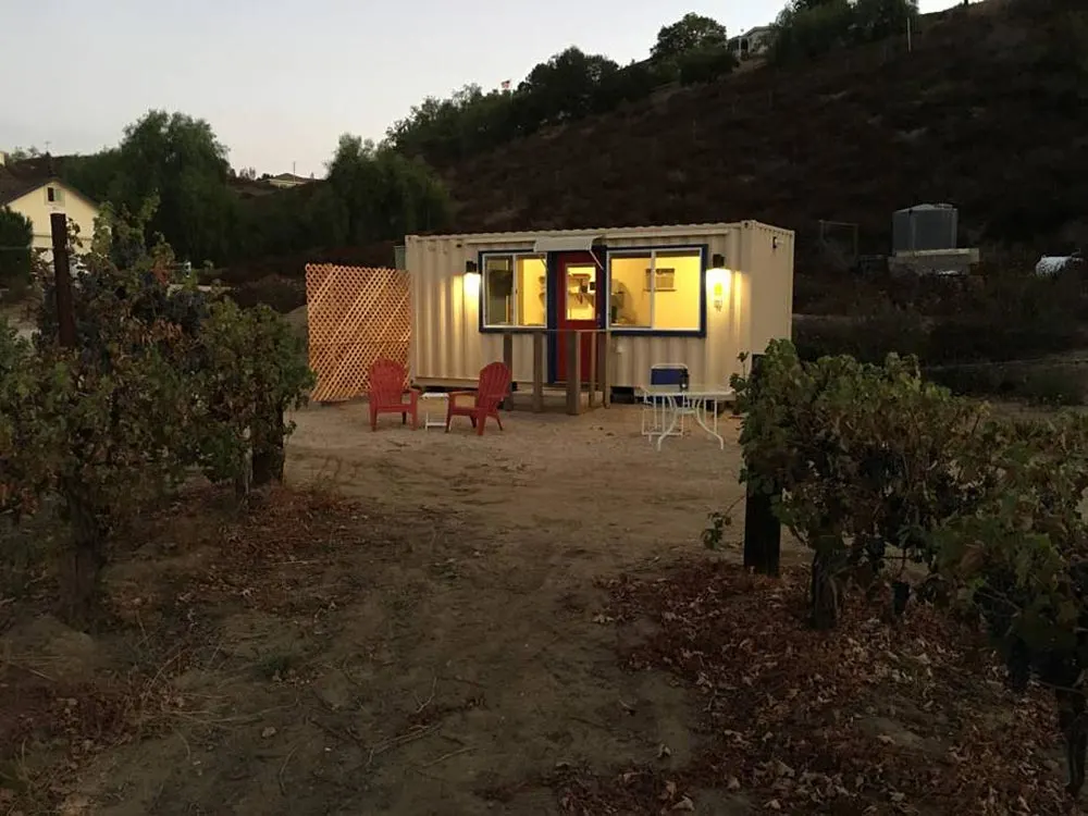 Evening Lighting - Temecula Wine Country Tiny Container Home