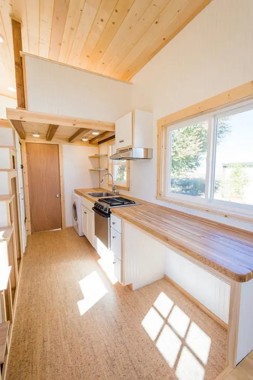 Dining/Office Area - Kailey's 22' Off-Grid Tiny House by Mitchcraft Tiny Homes