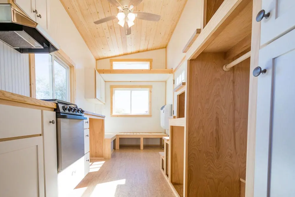 Kitchen & Storage Stairs - Kailey's 22' Off-Grid Tiny House by Mitchcraft Tiny Homes