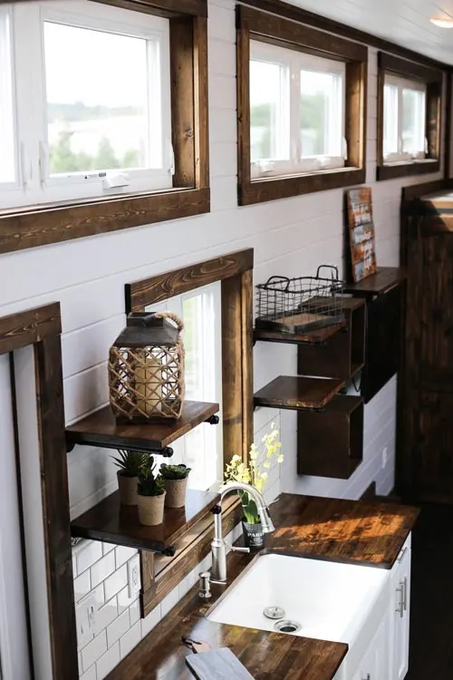 Wood Trim - Mini Mansion by Tiny House Chattanooga