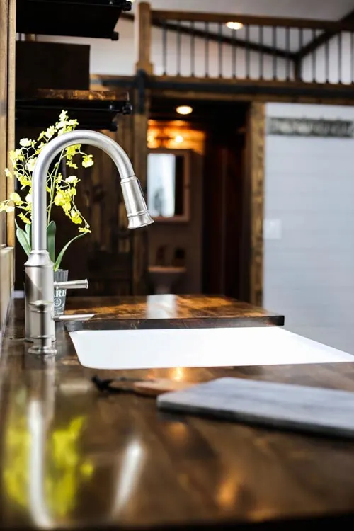 Gooseneck Faucet - Mini Mansion by Tiny House Chattanooga